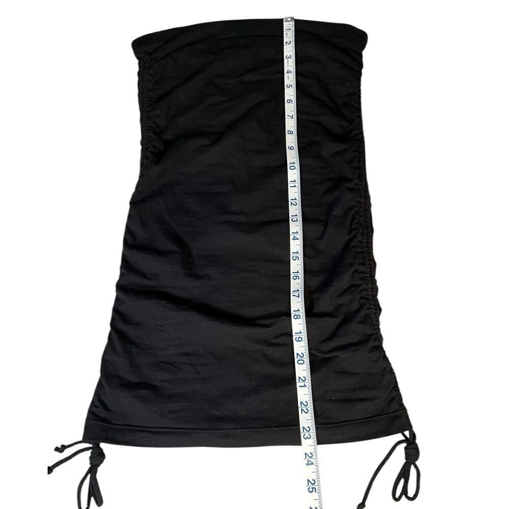 Lanston Strapless Mini Dress Tube Top DrawstRing Sides Light Weight Size Small - Picture 9 of 9